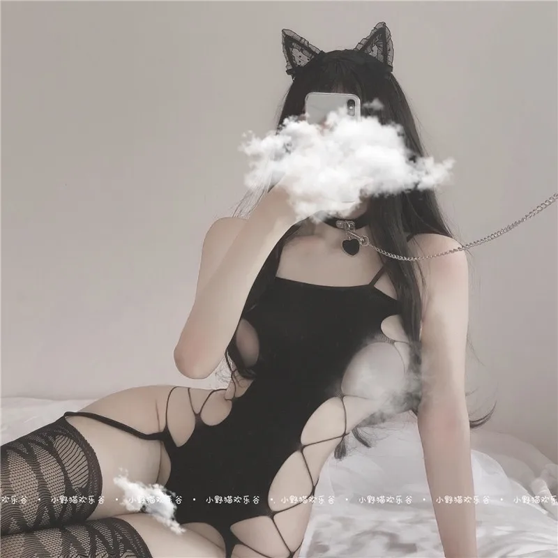 

Women Sexy Lingerie Porno Open Crotch Hollow Bodystocking Erotic Lingerie Porno Babydoll Crotchless Body Suit Underwear Catsuit