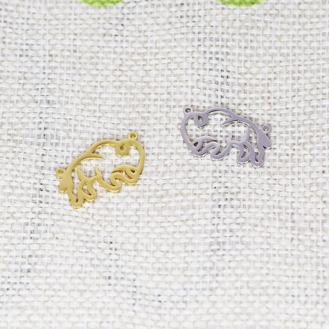 

5 шт., подвеска из нержавеющей стали для девочек