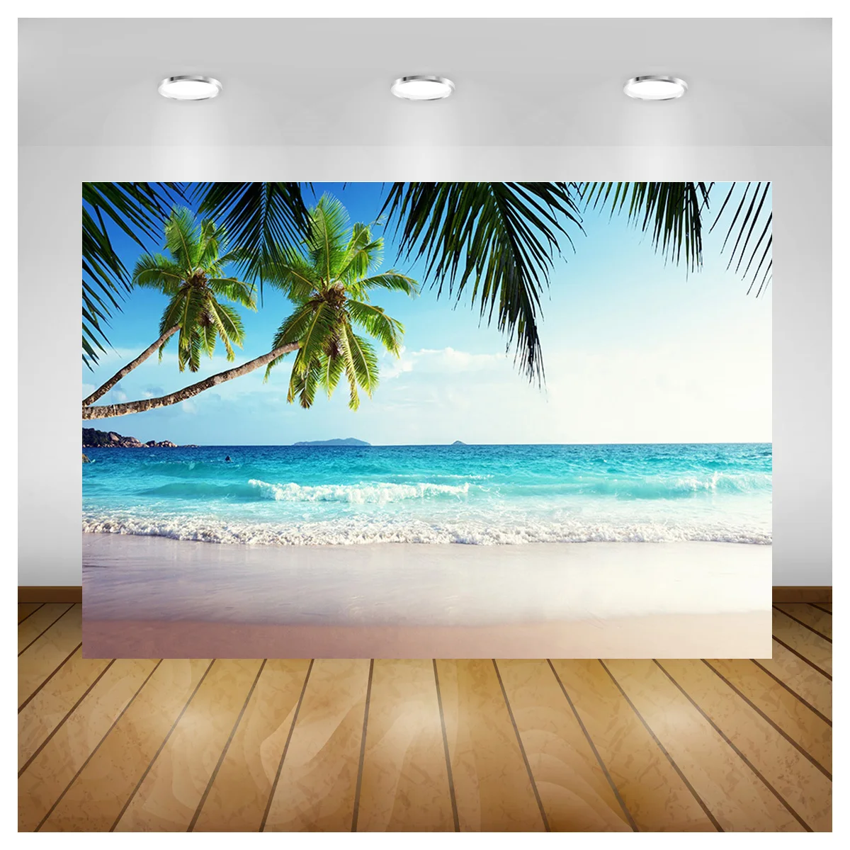 

Фотофон ZHISUXI с окном и внешним пейзажем, реквизит для пляжа, розового дерева, цветов, дорожек, ландшафта, фотостудия, задний фон