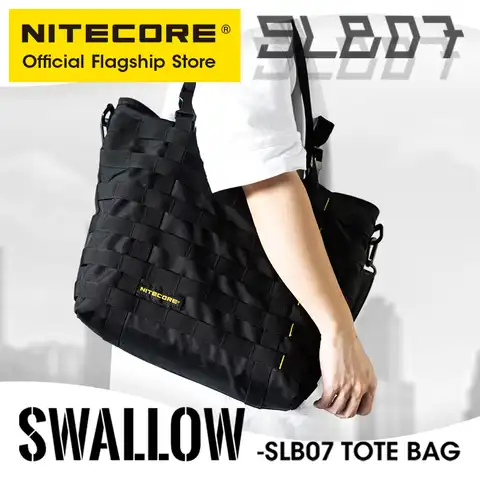 Сумка-тоут NITECORE SLB07 на 7 л, большая сумка на плечо для поездок, нейлоновая Повседневная тактическая сумка-слинг для инструментов, мужская и же...