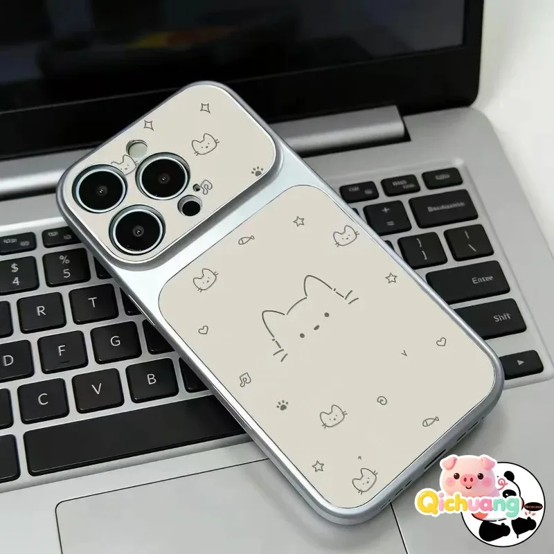 Милый чехол для телефона с изображением мультяшного кота для Samsung Galaxy A57 A56 A55 A54 A53 A52 A52S A51 A50 A50S A30S A73 A72 A71 из искусственной кожи. (art.: 3920dccb4065e) - 3920dccb4065e