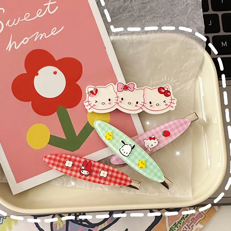 Заколка для волос в стиле аниме Sanrio милые Мультяшные аксессуары с мелодией