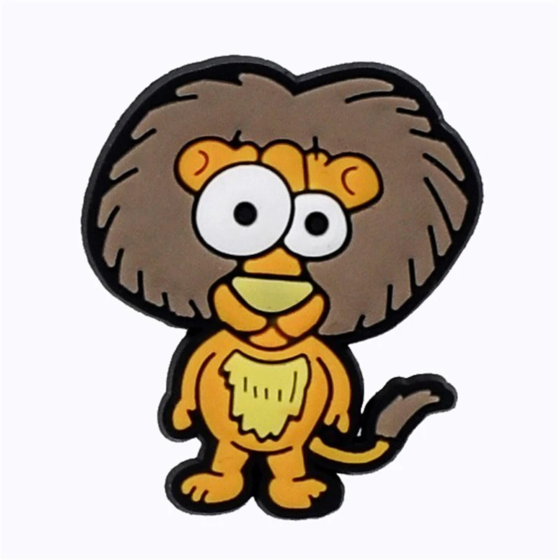 Бесплатная доставка 1 шт. Мультяшные животные Кроксы подвески паук Лев обезьяна