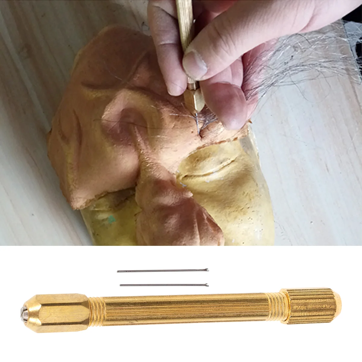 3 шт. стальные иглы для вязания крючком DIY петля игольчатый крючок инструмент с