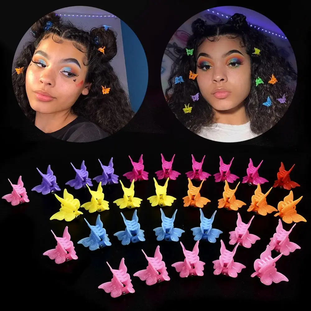 

20/50/100 шт., заколки-бабочки для волос