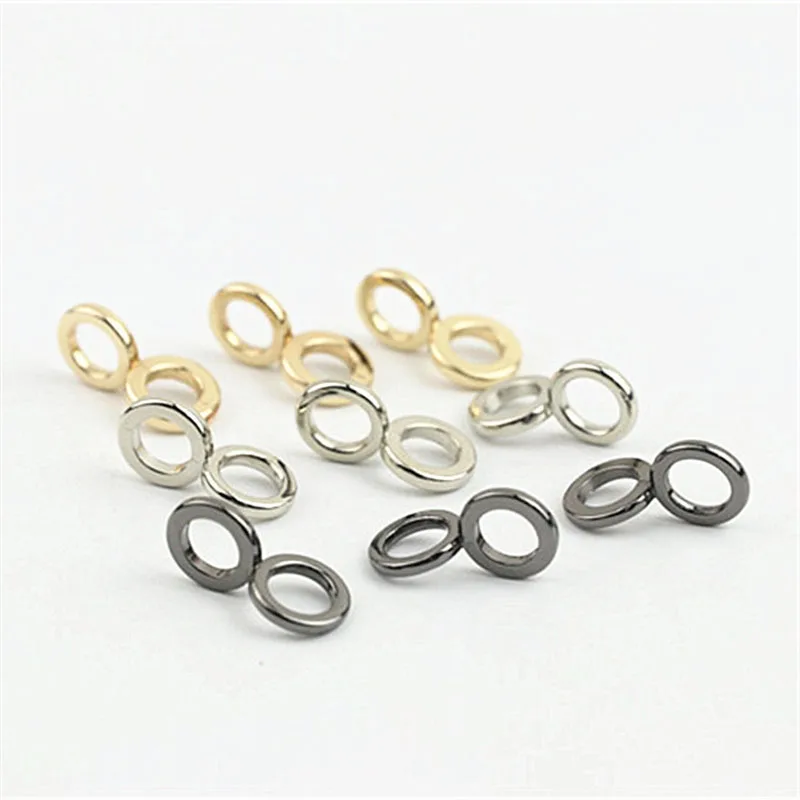 30pcs 8-shaped Gourd Buckle Round O Ring Connection Clasp DIY Bag Chain Hook Key O Rings Pendant Hang Buckles