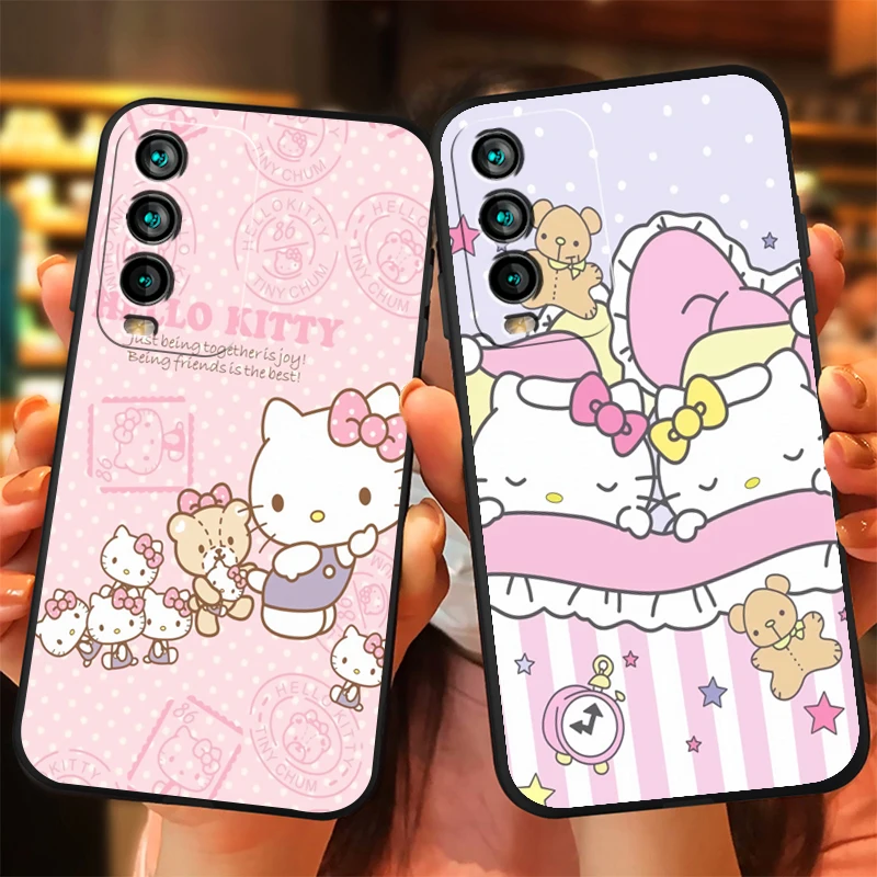 

Hello Kitty Cute Phone Cases For Xiaomi Redmi Note 9 Pro 9A 9T 8A 8 2021 7 8 Pro Note 8 9 9T Back Cover Carcasa