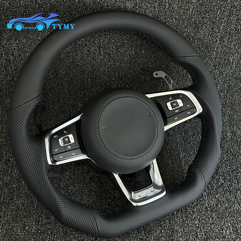 Фото Для Volkswagen Golf MK6 MK7 MK7.5 GTI GTE GTD GTS R-Line Polo 2013-2020, аксессуар для модификации автомобиля, спортивный руль. №5