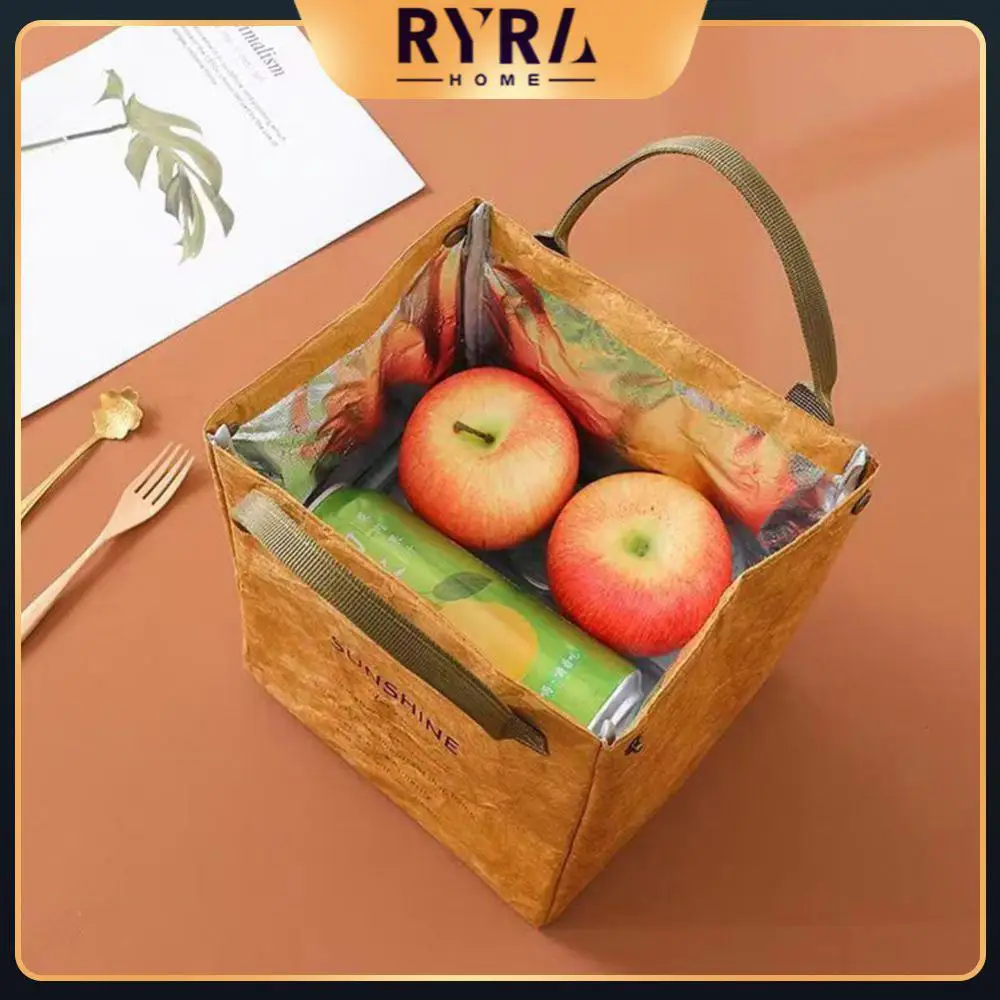 

With Reinforced Handle And Hook And Loop Fastener Design Odorless Bento Storage Bag Environmentally Friendly Retain Freshness