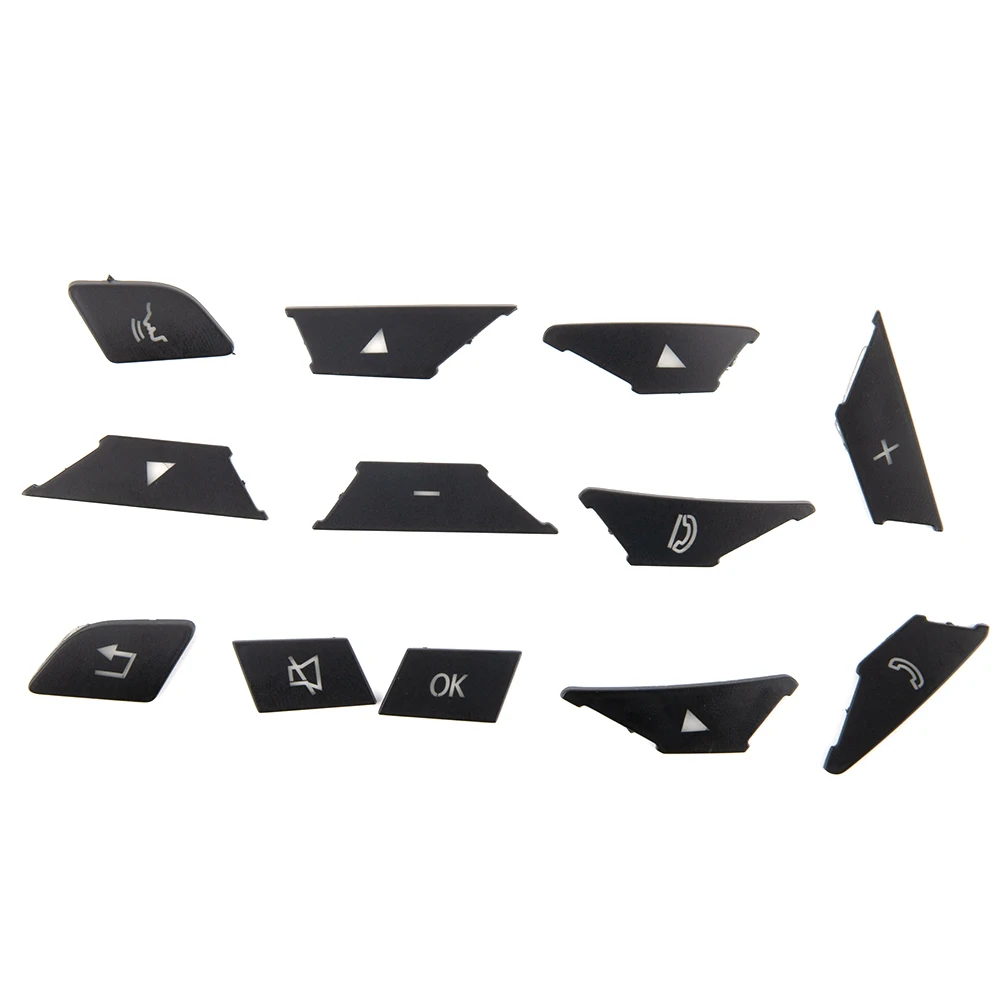

Brand New Wheel Button Cover Trim Abs Black Prevent Scratch Steering Wheel Button For Benz A Class W176 2013 -