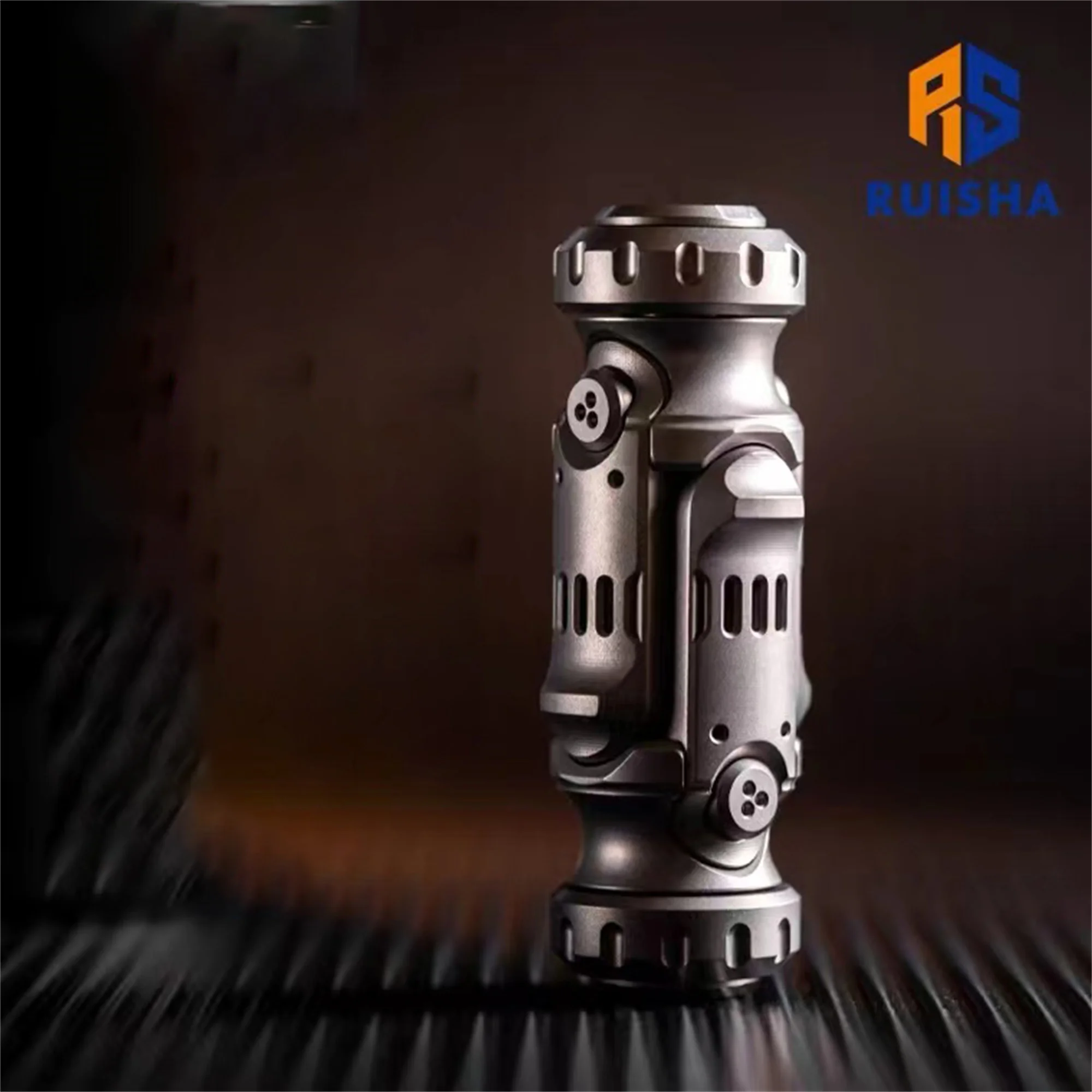 

RUISHA New Titanium alloy Fidget Spinner EDC Push Clicker Pocket Fidget Toy