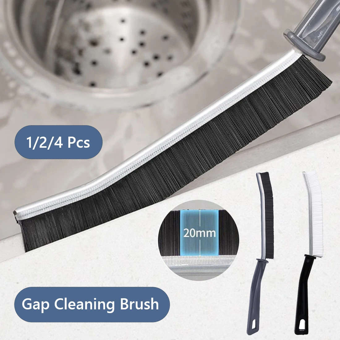 

Kitchen Bathroom Gap Cleaning Brush Joints Dead Angle Hard Bristle Tile Window Door Track Groove Gap Scrub Household Clean Tool