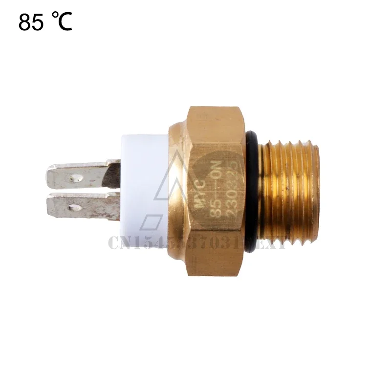 

М16 65/75/80/85 ° Прочный латунный вентилятор охлаждения радиатора мотоцикла, термостат для температуры воды, переключатель, высокая эффективность