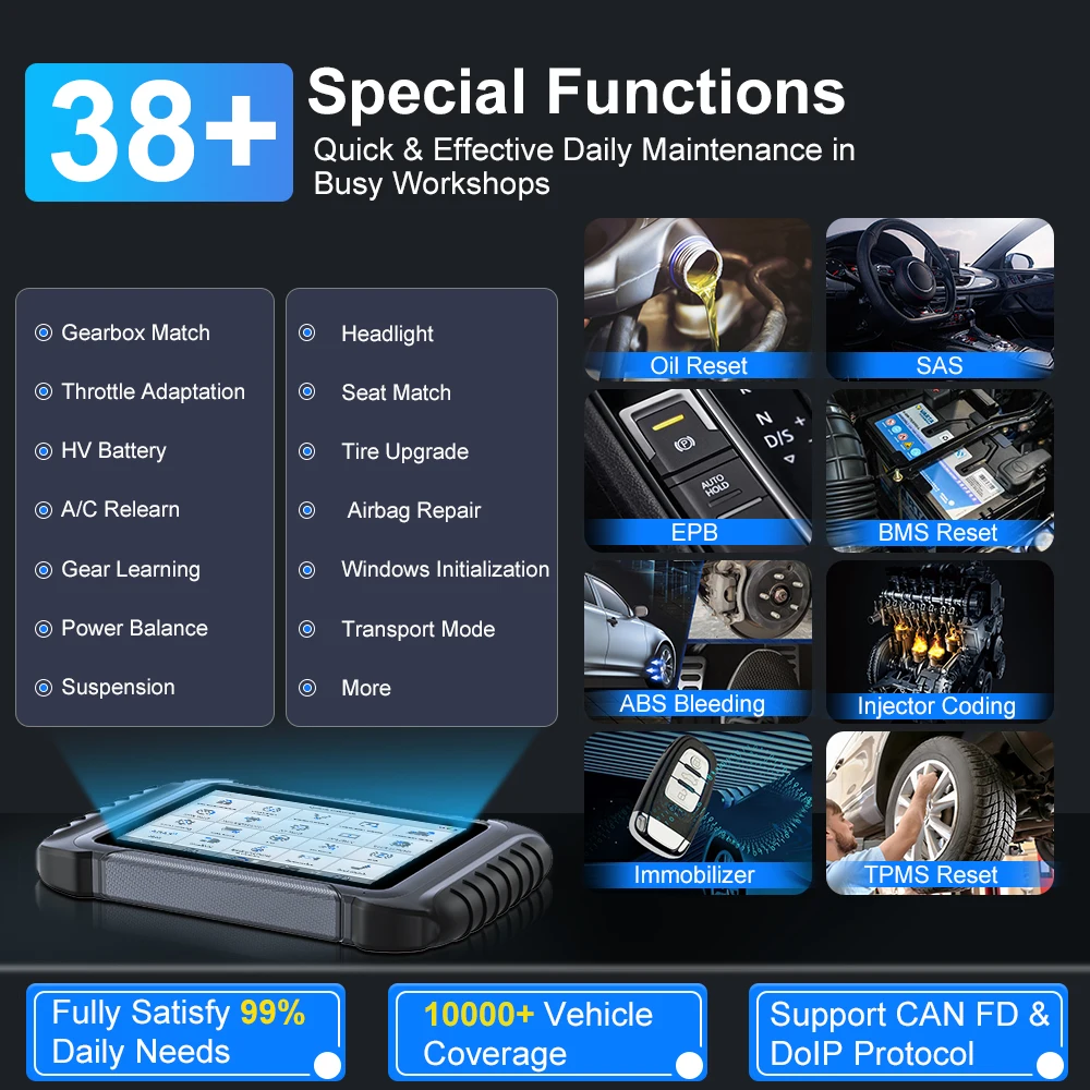 Диагностический сканер XTOOL D8W Wi-Fi прибор для диагностики автомобиля кодирование