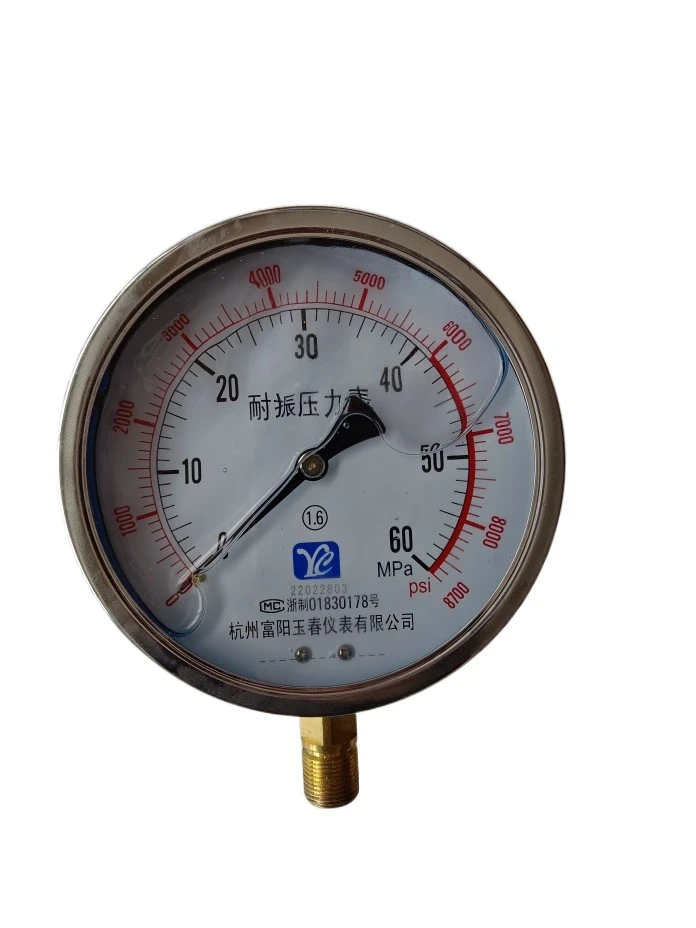 YN150 1.6/25/40/60mpa Fuyang shock-proof pressure gauge vibration-proof oil Y-150