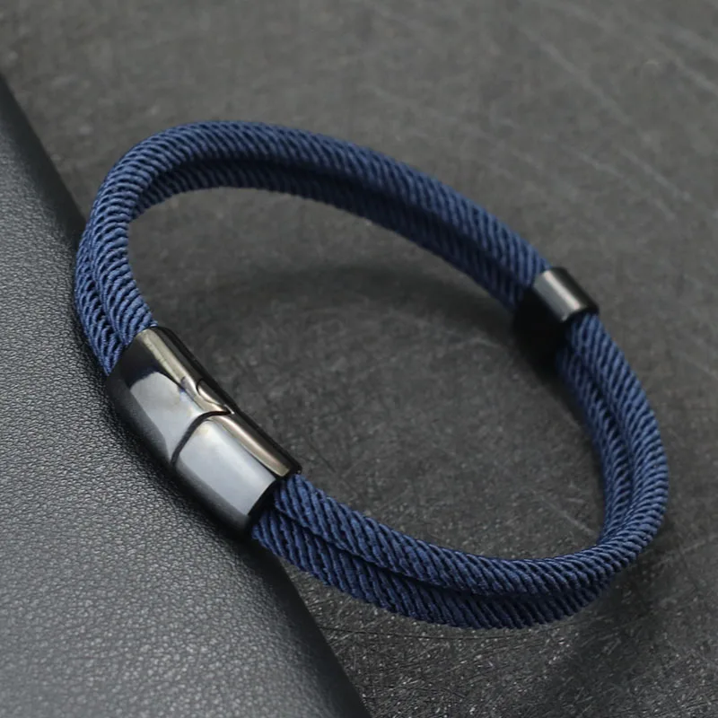 Браслет мужской двухслойный 4 мм из нержавеющей стали