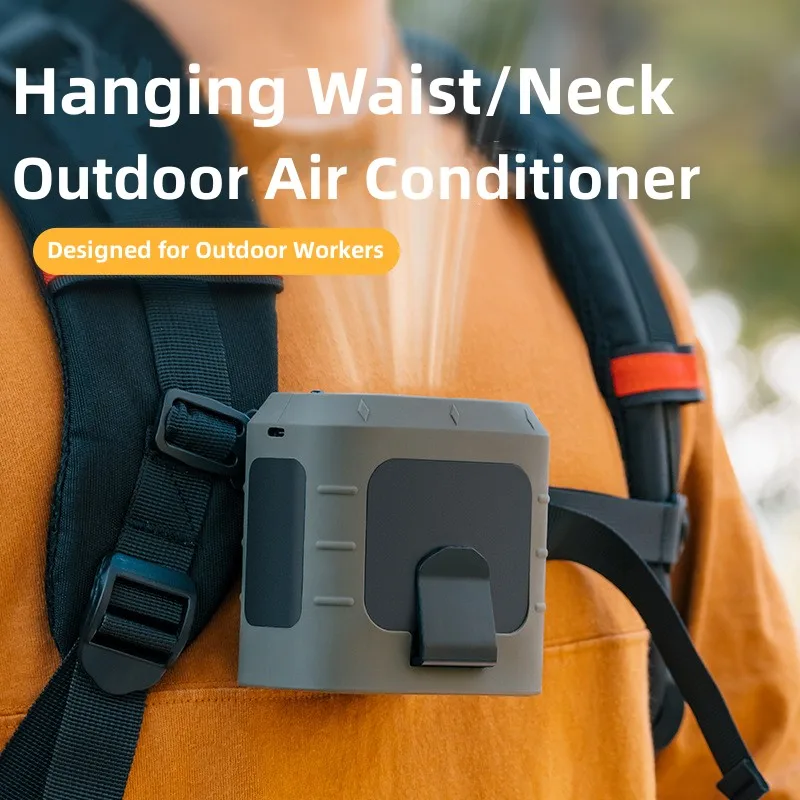 

8000mAh Hanging Neck/Waist Fan USB Mini Portable Rechargeable Fan For Outdoor Camping Hiking Climbing Running Sports