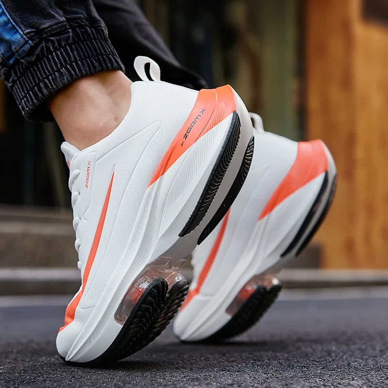 Men Women Sport Running Marathon Shoes Summer Breathable Walking Jogging Sneakers Big Size 36-46 Outdoor Athletic Gy Trainers