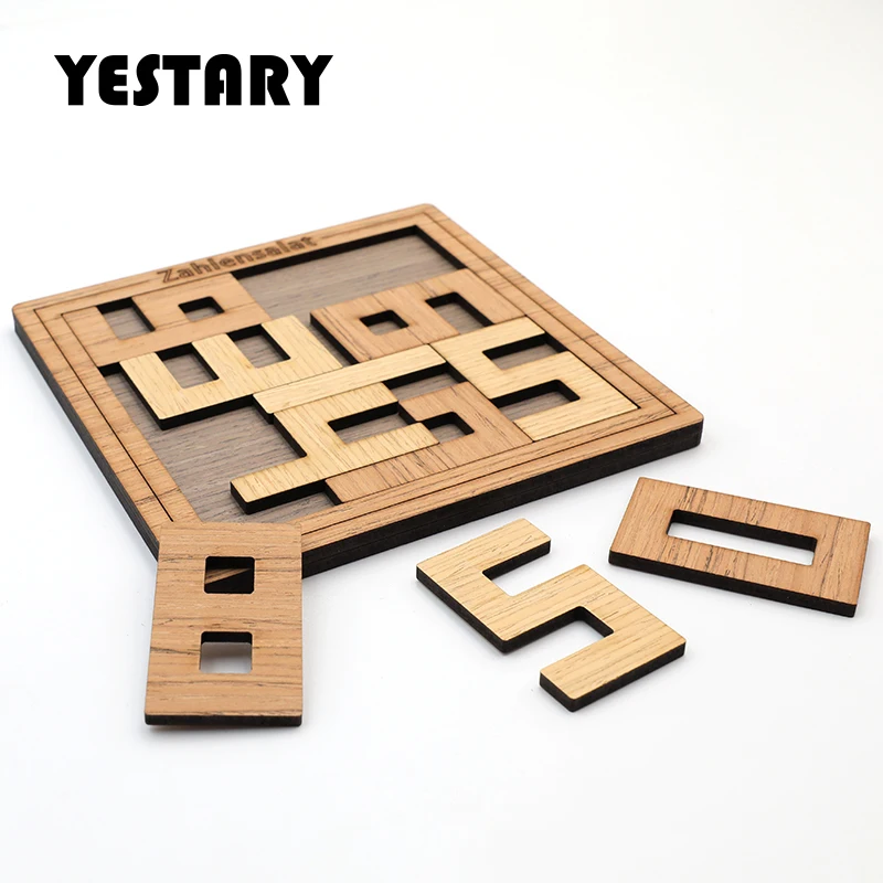 

Цифровая деревянная головоломка YESTARY, игрушка-головоломка для развития мозга, настольная игрушка, настольные игры с высокой степенью сложности, невозможная головоломка, игрушка для взрослых, подарок
