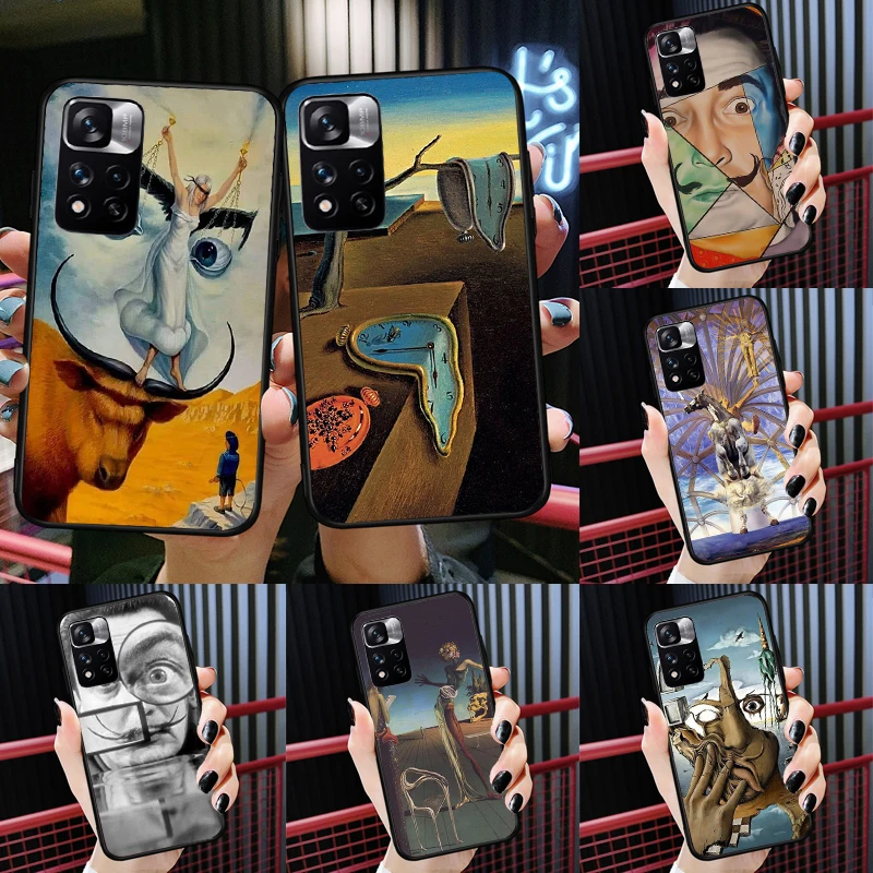 

Salvador Dali Art Case For Redmi Note 9 10 Pro Cover For Redmi Note 11 Pro 7 8 10S 11S 9A 9C K50 K40 Gaming