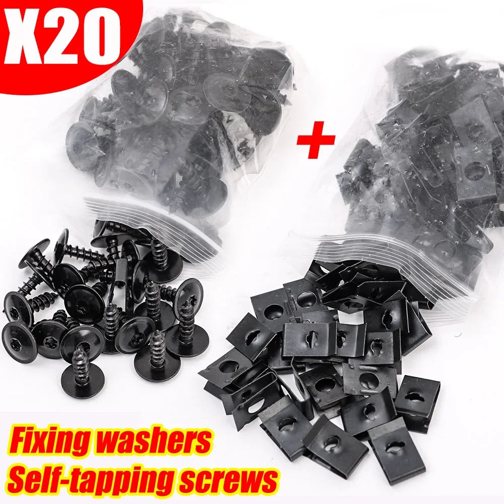 

Авто саморезы, крепежные детали, автомобильные металлические U-образные прокладки, комплект саморезов, аксессуары для модификации авто мотоцикла