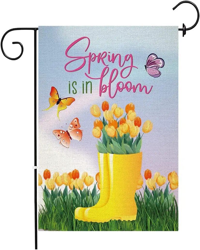 Добро пожаловать пять Mayo Весенний сад флаг кактус гном гитара сомбреро