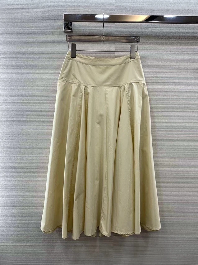 

2023 new women fashion sexy casual print high waist solid color pendulum simple long skirt 0504