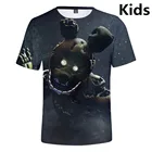 Футболка для мальчиков и девочек 2-14 лет, повседневный топ с 3d принтом пять ночей у FNAF в стиле Харадзюку, одежда для подростков