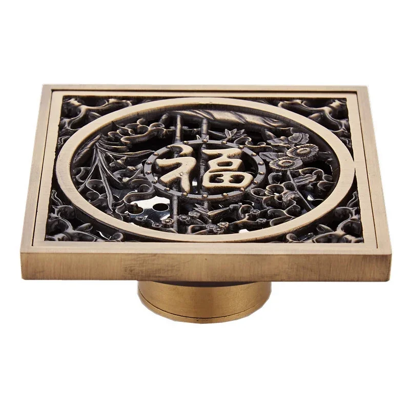 

Античная латунь Слив для пола