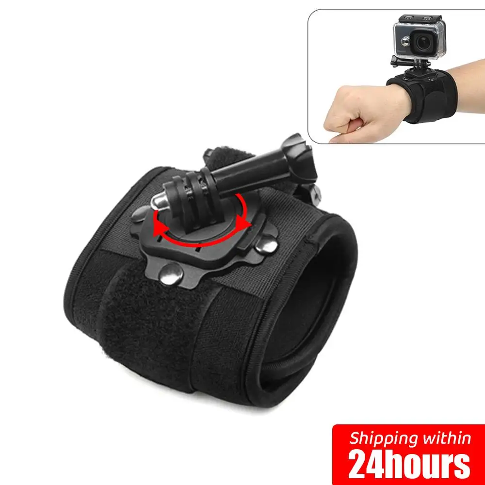 

360 Degree Rotation Hand Wrist Strap for GoPro Hero 10 9 8 7 5 Xiaomi Yi 4K SJ4000 H9r Insta360 Arm Belt Go Pro Accessory