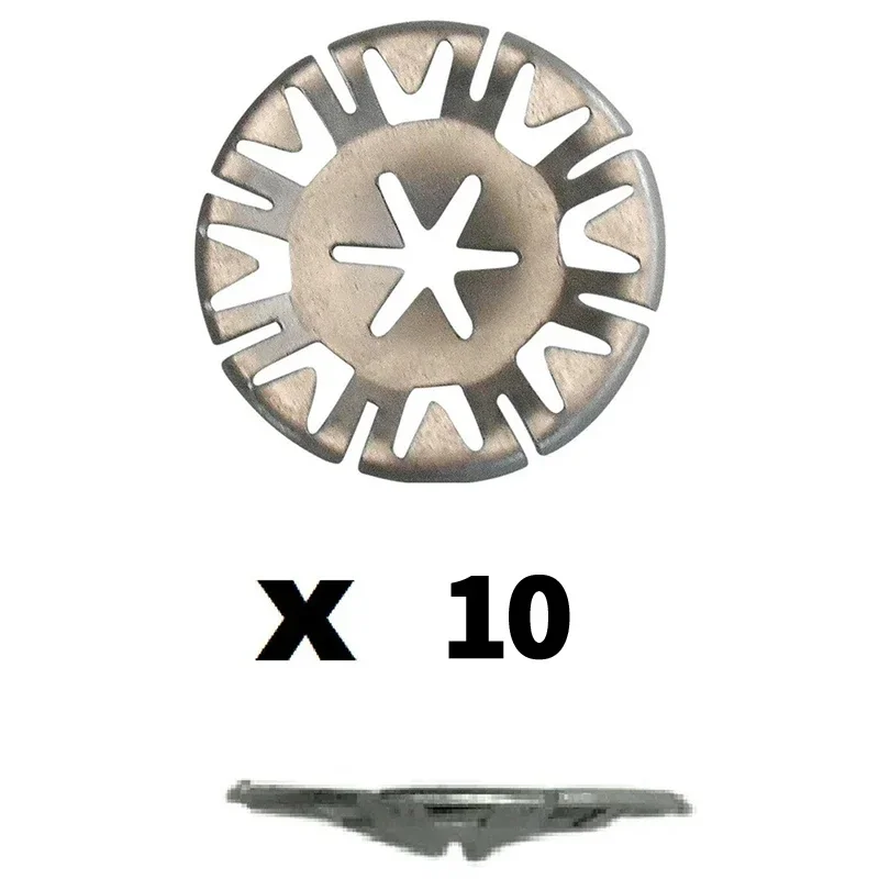 

10 шт. зажимы для теплозащитного экрана выхлопных газов для VW Touareg Passat Audi A4 Seat Alhambra и т. д., антикоррозийная нержавеющая сталь, подходит для нескольких моделей