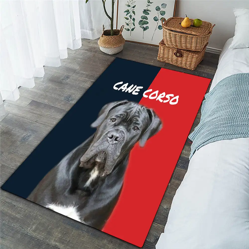 

CLOOCL Animal Pattern Pet Dog Cane Corso Rug 3D Print Bedroom Living Room Outdoor Non-slip Absorbent Mat Home Decor Dropshipping