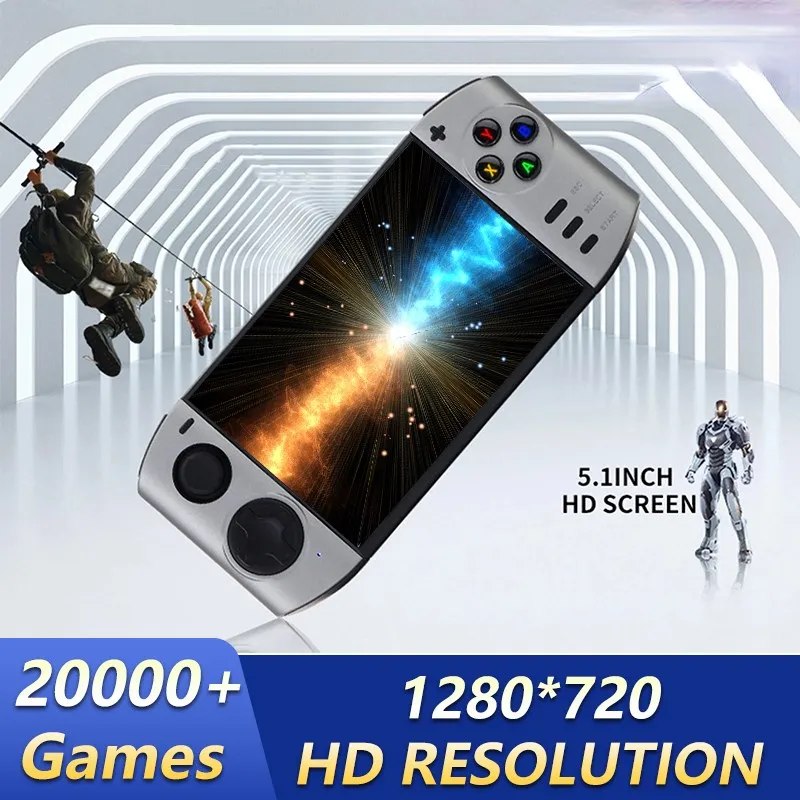 

NEW XY-09 Handheld 20000+ Games Console 5.1"Screen 1280*720 HD Resolution Support Wireless Controller Video Gaming Player Toys
