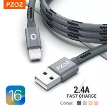 PZOZ Usb 케이블 (iphone 케이블 용) 14 13 12 11 pro max Xs Xr X SE 2 8 7 6 plus 6s 5s ipad air mini 4 iphone 충전기 용 고속 충전 케이블 cable charger