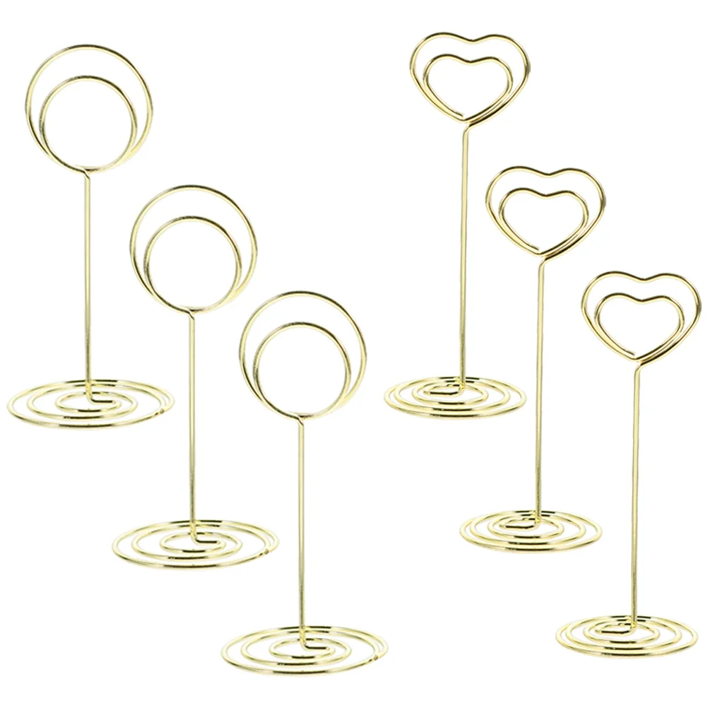 

6 шт., настольные держатели для записей, из алюминиевого сплава