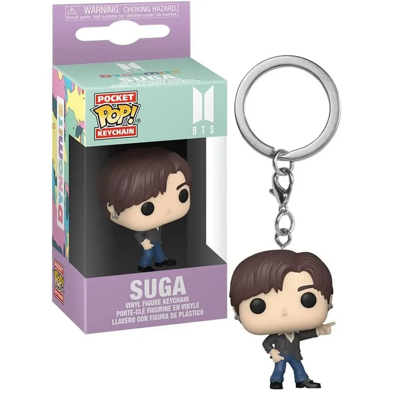 Фото Карманный брелок Funko POP, игрушка, мужская команда RM SUGA JUNG KOOK JIMIN Jin V J-HOPE, карманный поп-брелок, виниловая фигурка, коллекция игрушек №2