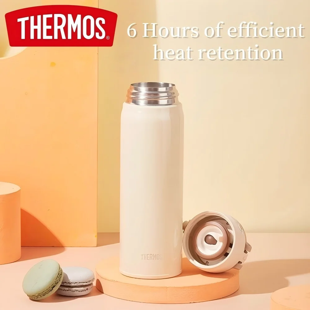 Фото Термокружка из нержавеющей стали THERMOS 350 мл/500 мл, бутылка для горячей и холодной воды 6 часов, герметичный кофе для офиса, путешествий на открытом воздухе №2