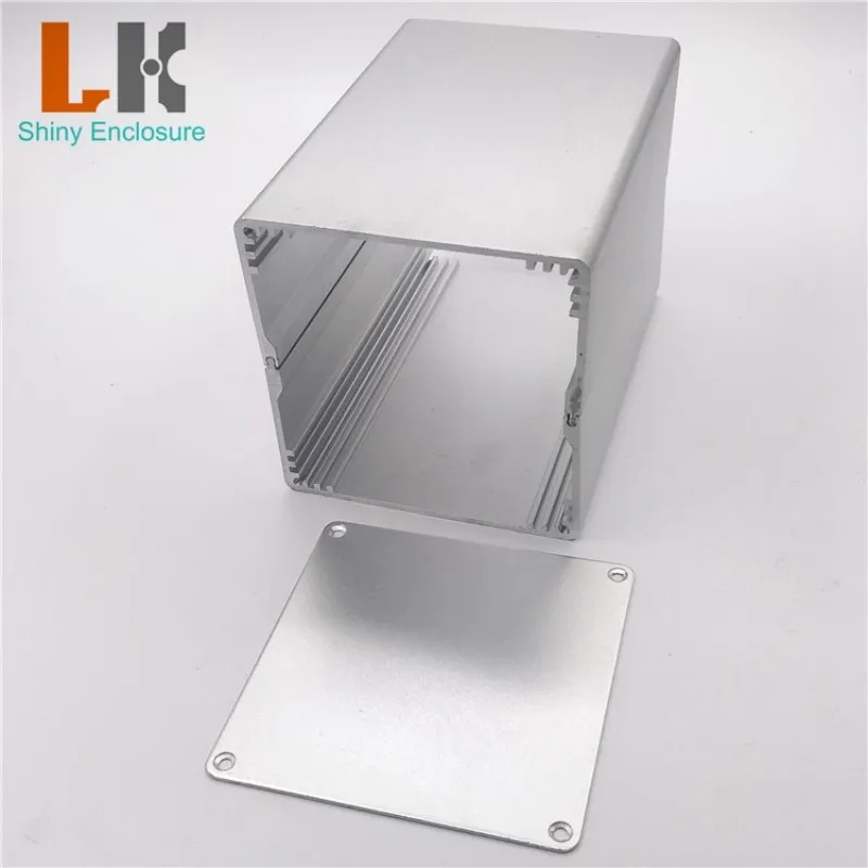 Купи LK-ALS44 Diy Aluminum Extruded Housing Power Amplifier Case PCB Box Custom Anodized Aluminium Electronic Enclosure 90x90x100mm за 329 рублей в магазине AliExpress