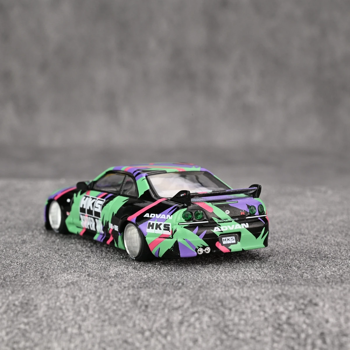 Kaido MINIGT 1:64 R33 Skyline HKS V1 моделирование ограниченная серия сплав металла статическая