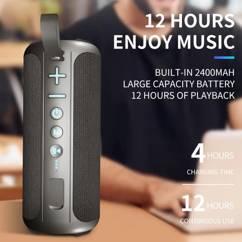 Wireless Speaker High Fidelity Surround Sound Effect Subwoofer IPX5 Waterproof Bluetooth-compatible5.1 Stereo Box Camping