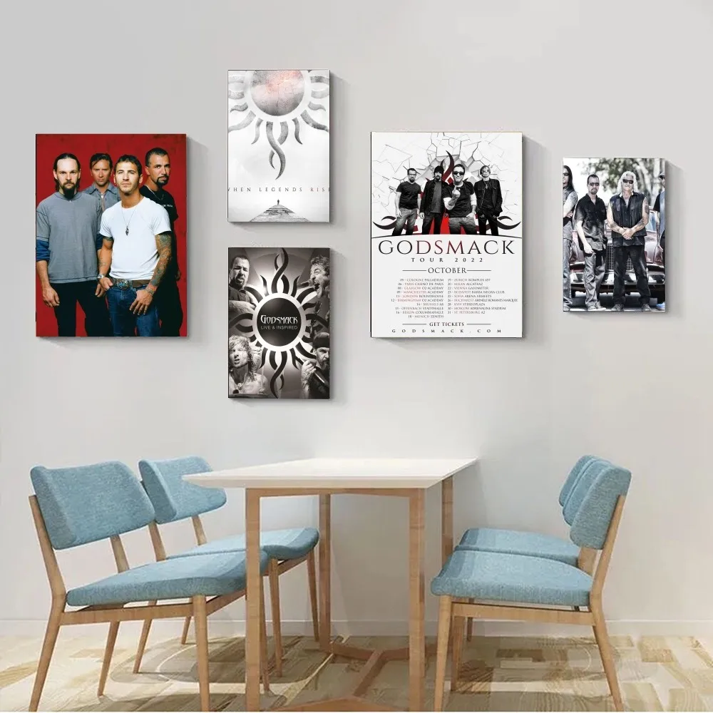 Высококачественный плакат с обложкой музыкального альбома Godsmack изготовленный