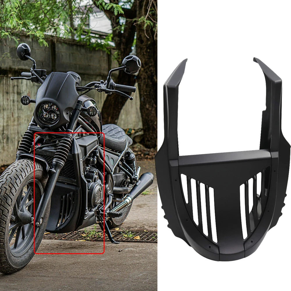

Front Lower Belly Pan Radiator Cover Chin Fairing Spoiler Custom Parts For Honda Rebel CMX 300 500 CMX300 CMX500 2017-2022
