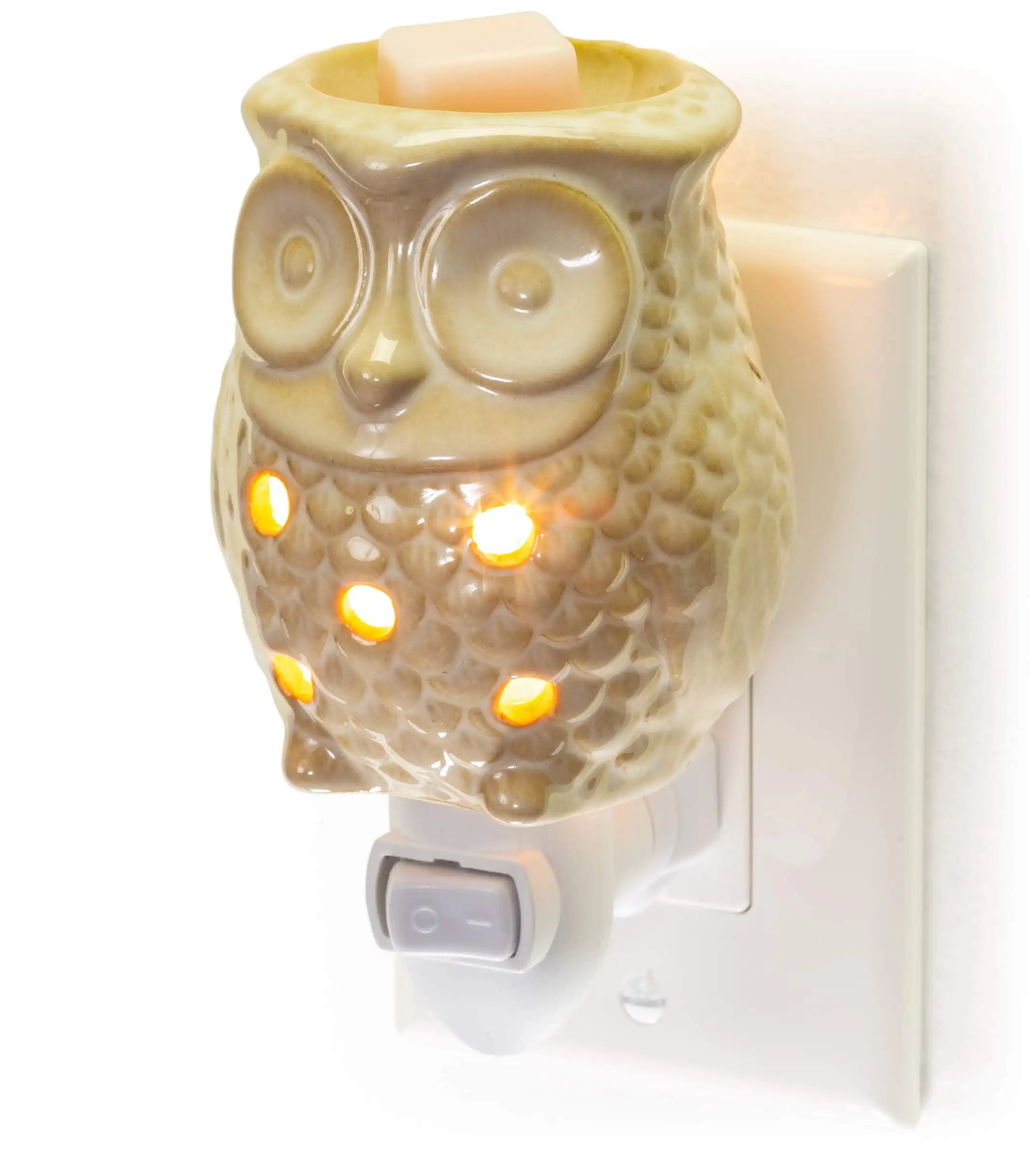 

Plug-in Fragrance Wax Melt Warmers (Green Ivy Swirl