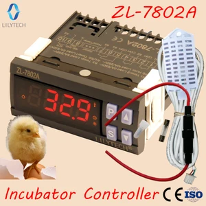 Инкубатор для измерения температуры и влажности, ZL-7802A,100-240 В переменного тока, многофункциональный автоматический инкубатор, контроллер для инкубатора, Lilytech