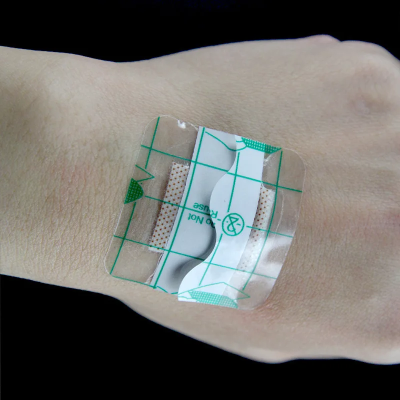 20Pcs/Set Waterproof Transparent Tape PU Film Medical Adhesive Plaster Wound Dressing Fixation Tape Wound Sticker