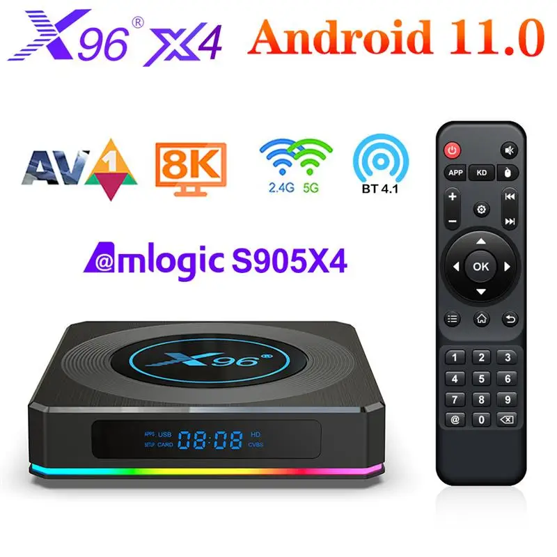 

ТВ-приставка X96 X4 s905x4, Android 11, Bluetooth 8K