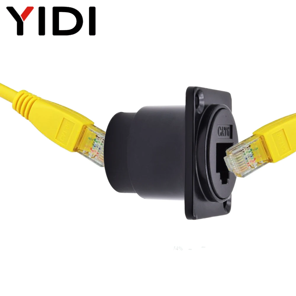 D-образный водонепроницаемый Сетевой удлинитель RJ45 8P8C Cat6a | Строительство и