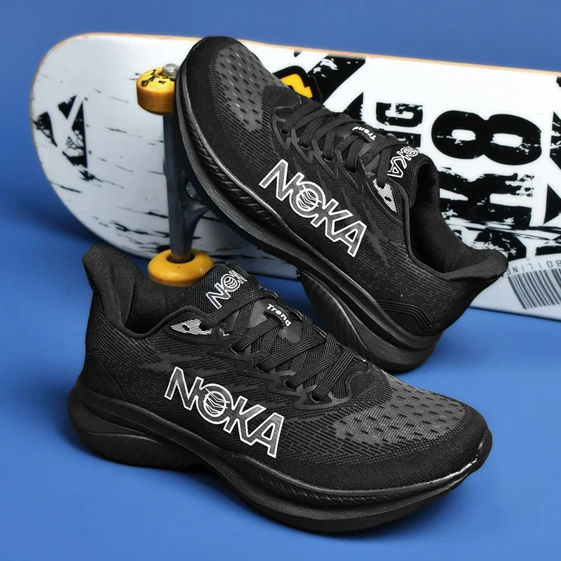 New Male Sneakers Cushioning Casual Running Shoes For Men Suitable Heavy Runners Lace Up Sports Women Non-slip Outdoor Athletic