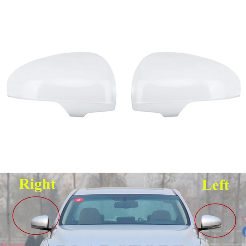 

Car White Rearview Side Glass Mirror Cover Trim Rear Mirror Covers Shell For Toyota REIZ Prius 2010 2011 2012