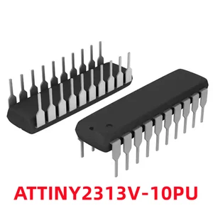 1PCS New Original ATTINY2313V-10PU ATTINY2313 Direct-plug DIP-20 Microcontroller Chip
